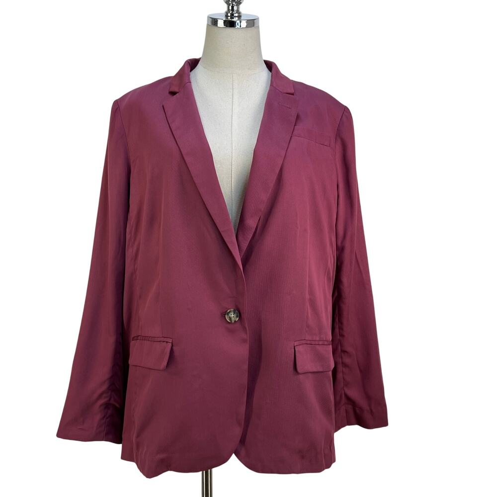 J. Crew Alfie Blazer Mauve Pink in Gramercy Twill Stain Top Coat